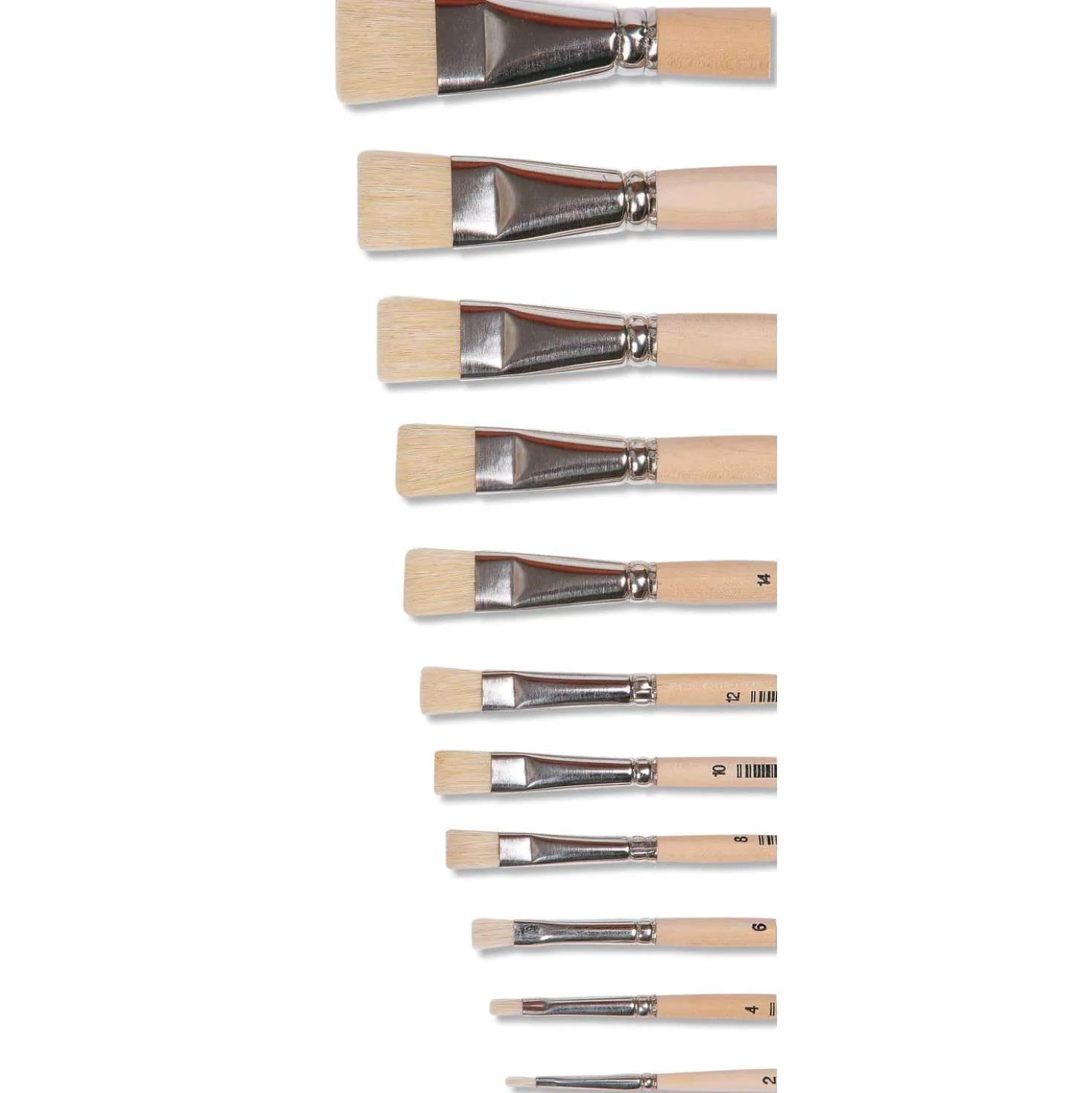 JAX® School Serie A Borstenpinsel, flach