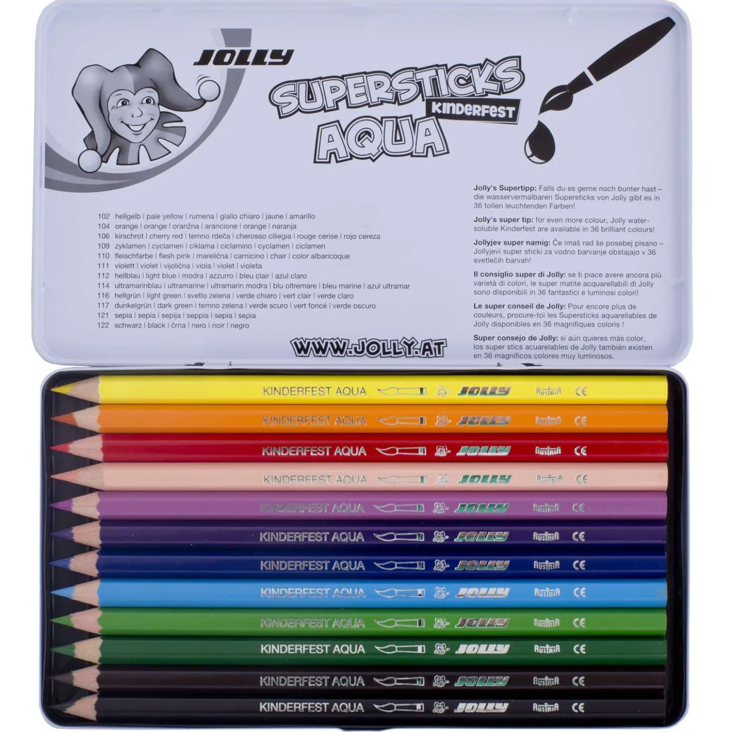 JOLLY Supersticks AQUA - wasservermalbare Buntstifte