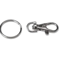 Karabinerhaken mit Schlüsselring