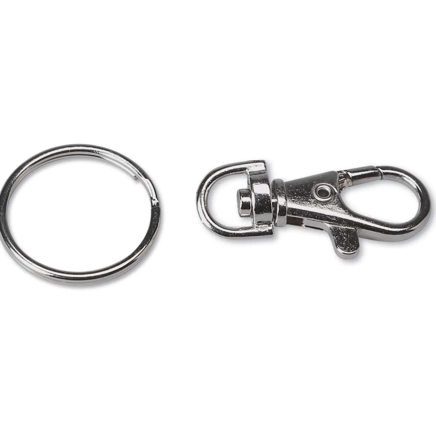 Karabinerhaken mit Schlüsselring