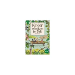 Kinder schnitzen im Wald