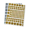 Klebepunkte gold und silber