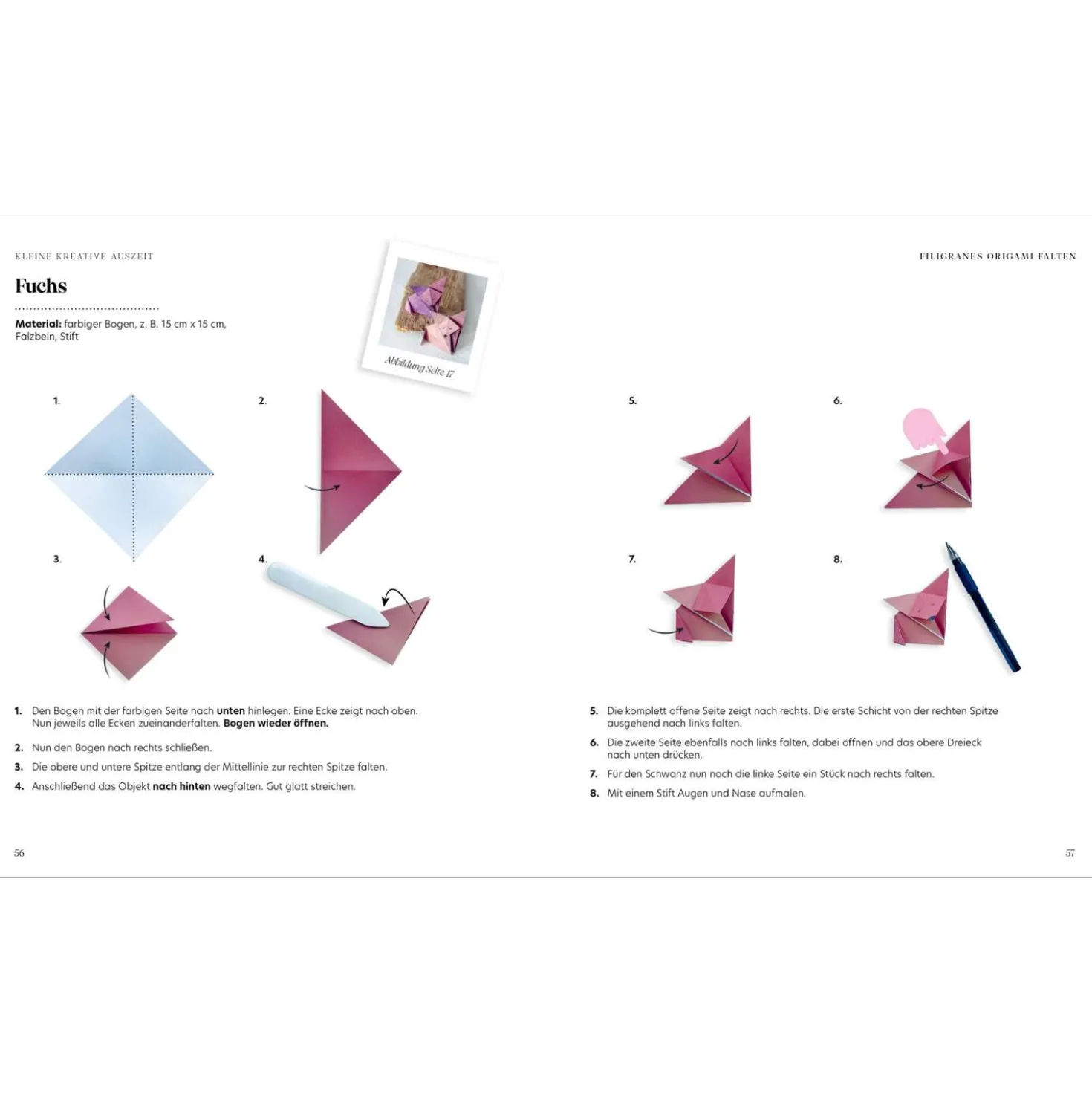 Kleine kreative Auszeit: filigranes Origami