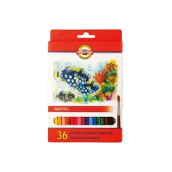 KOH-I-NOOR Aquarell Schul-Farbstifte „Fisch“