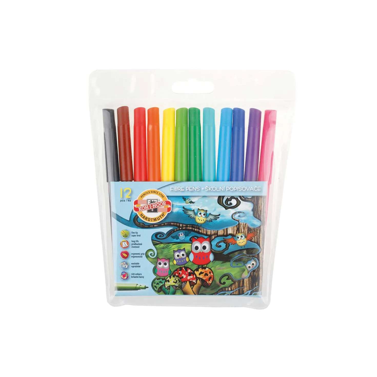 KOH-I-NOOR Fasermaler "Eule", Sets