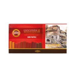 KOH-I-NOOR GIOCONDA Pastellkreide, Brauntöne und Grautöne 12er Set