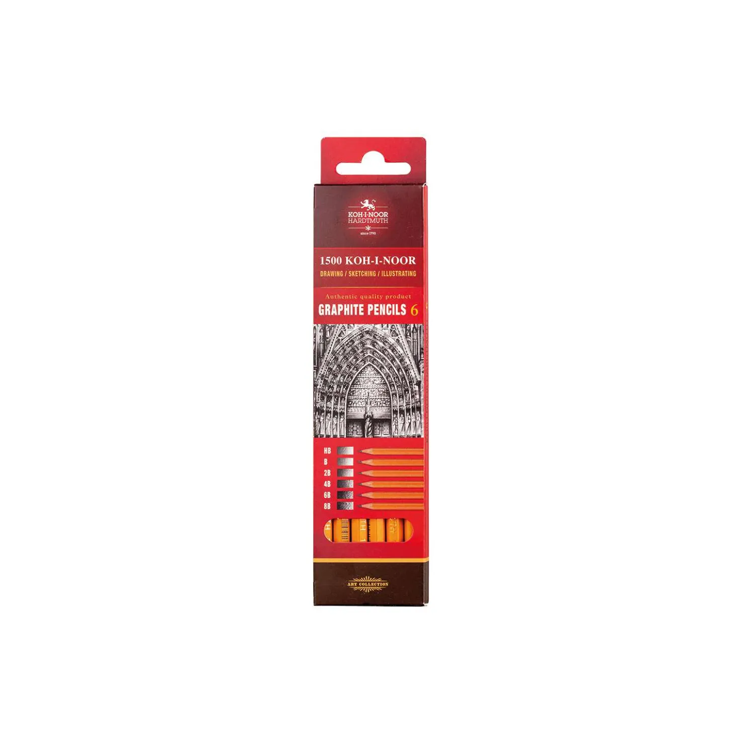 KOH-I-NOOR Graphitstifte 1500 - 6er Set