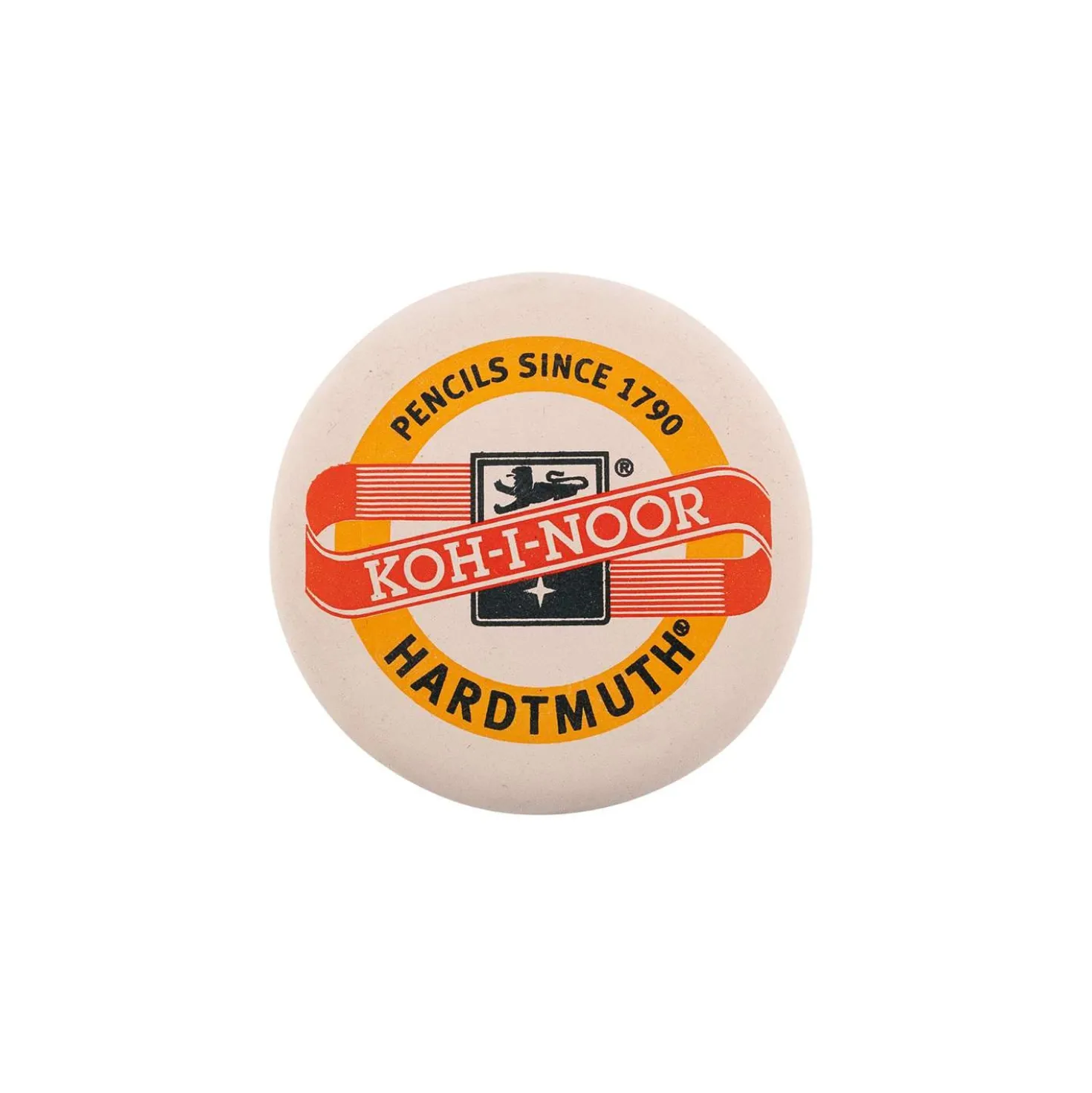 KOH-I-NOOR Weißer Radiergummi mit Logo-Aufdruck