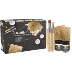 KREUL Golden Elegance Set, Vergolden mit Blattmetall