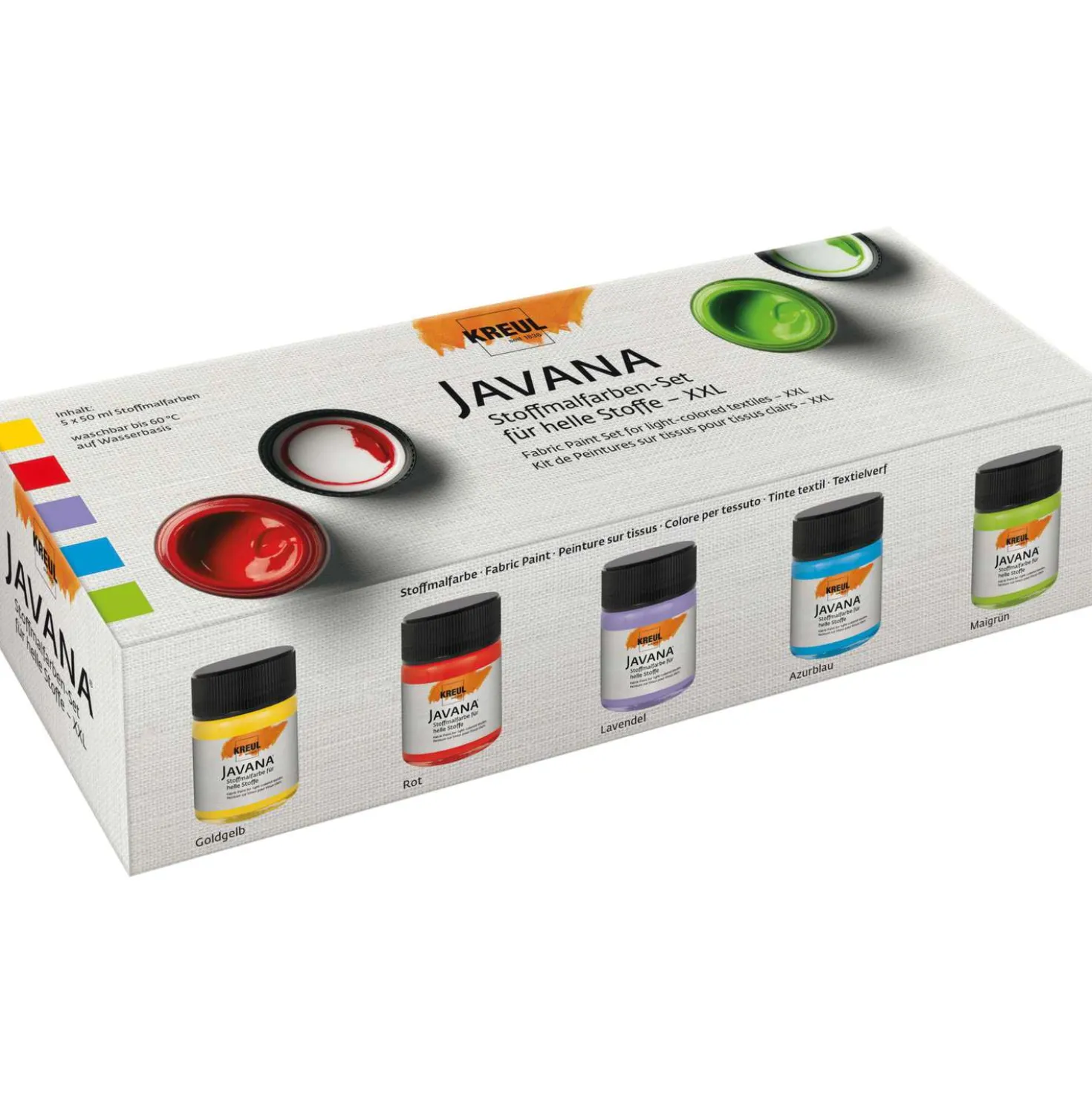 KREUL Javana Stoffmalfarben für helle Stoffe Sets