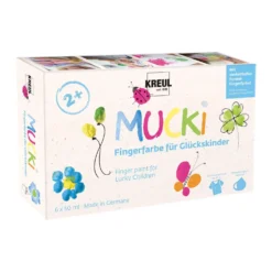 KREUL MUCKI Fingerfarbe 6er Set