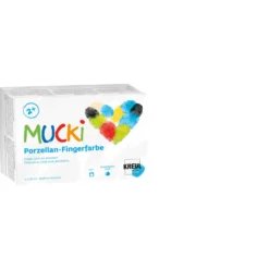 KREUL MUCKI Porzellan-Fingerfarben, 6er Set