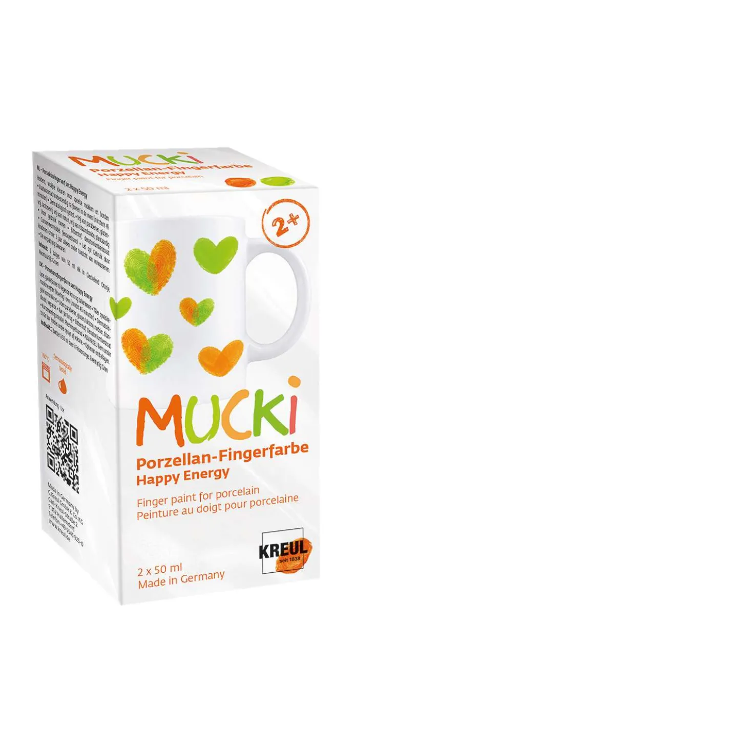 KREUL MUCKI Porzellan-Fingerfarbe 'Happy Energy'“