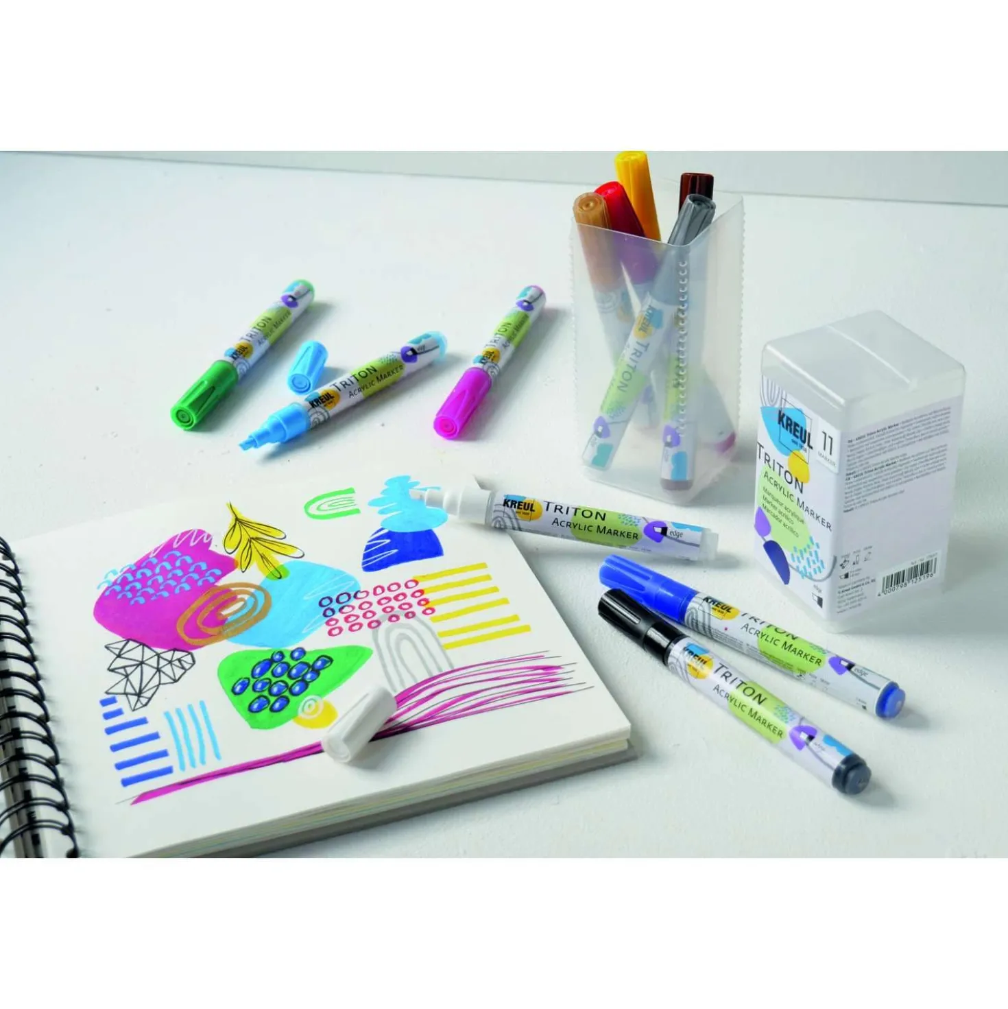 KREUL Triton Acrylic Marker edge Powerpack, 11er-Set