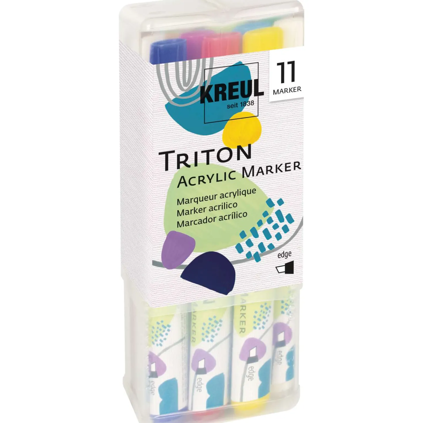 KREUL Triton Acrylic Marker edge Powerpack, 11er-Set