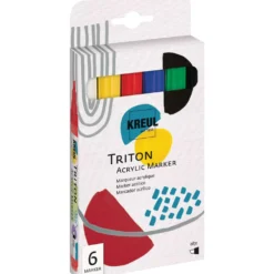 KREUL Triton Acrylic Marker edge 6er-Set