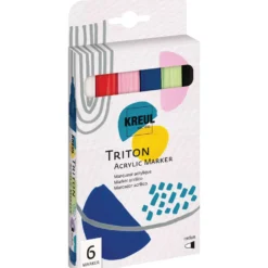 KREUL Triton Acrylic Marker medium 6er-Set