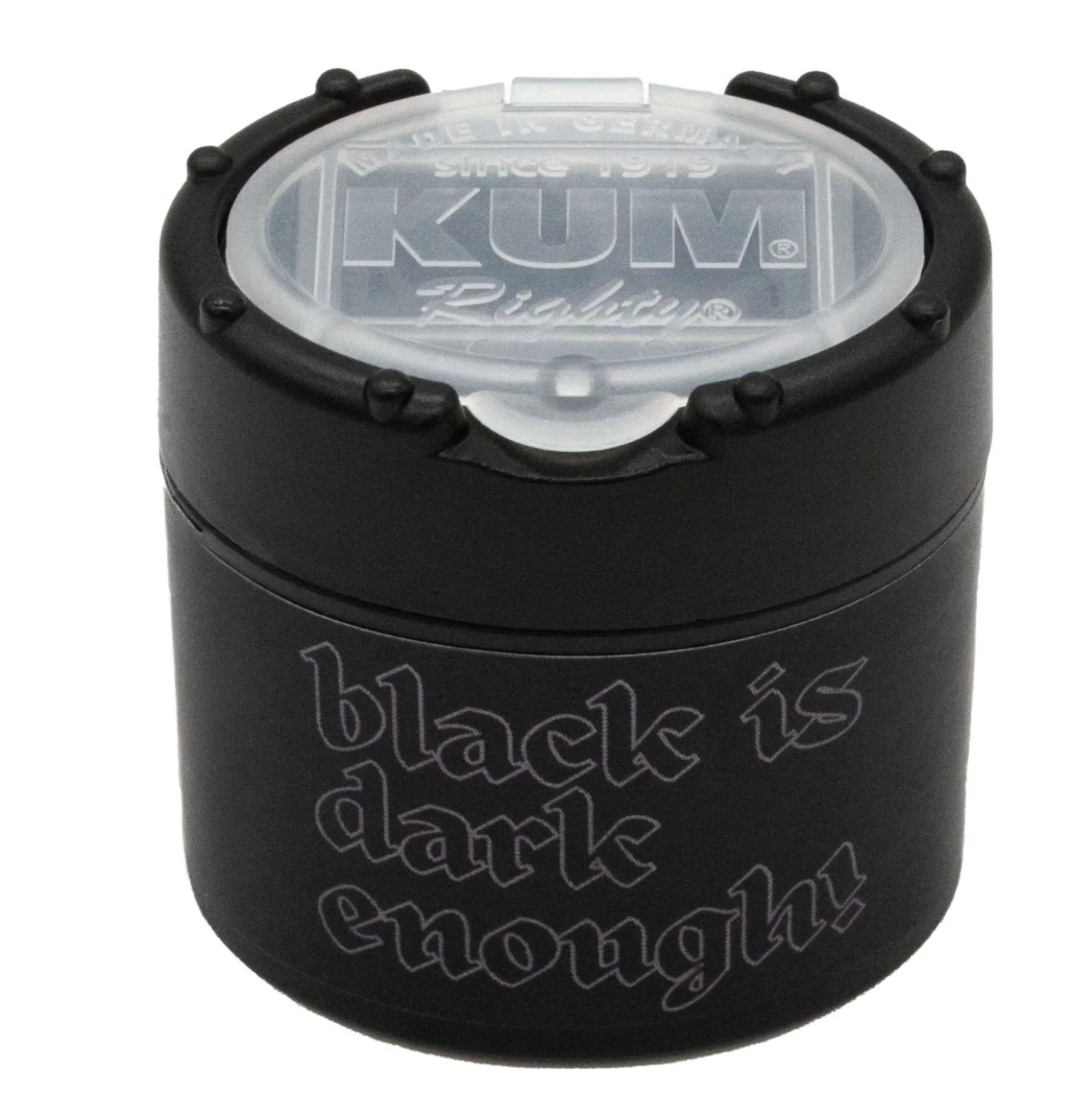KUM® Big Snap „Black is Dark Enough“ Doppelspitzer mit Behälter