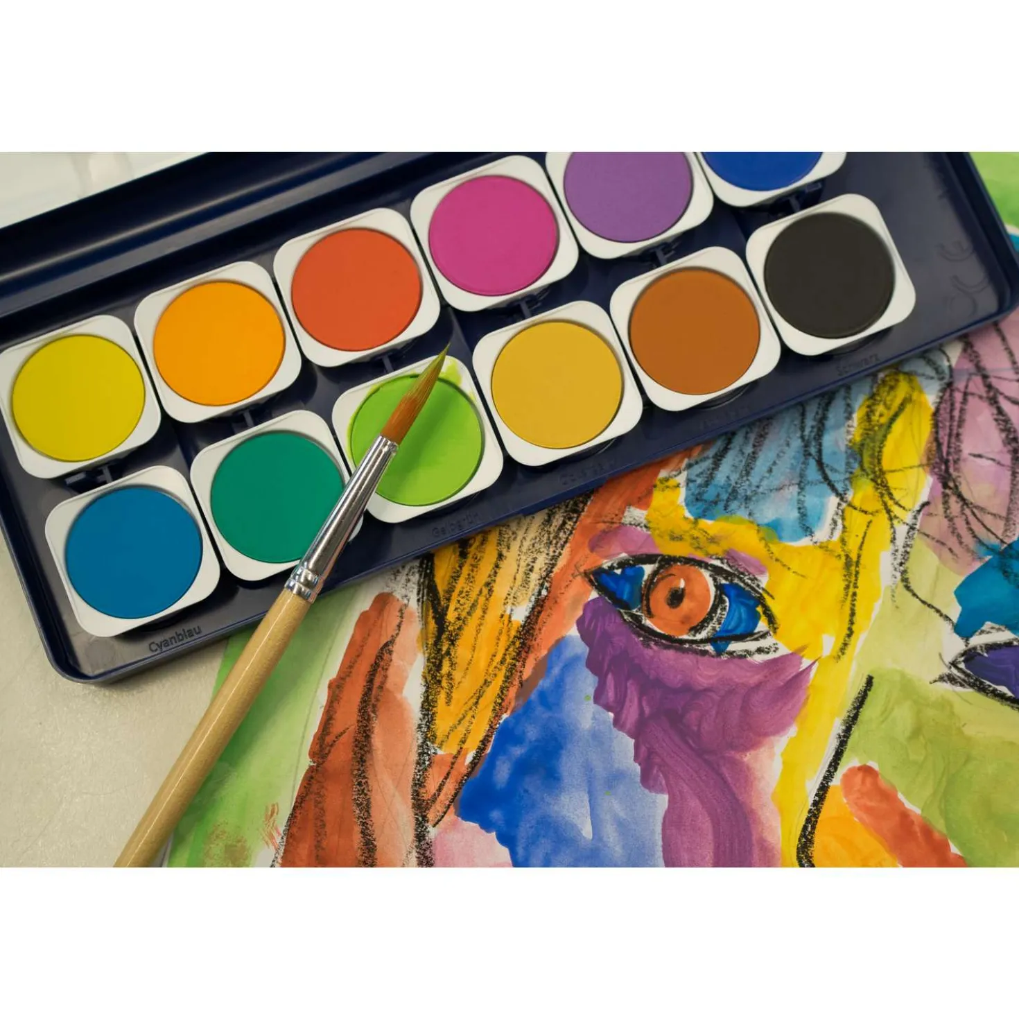 KUM® Creative Kids Deckfarbenkasten