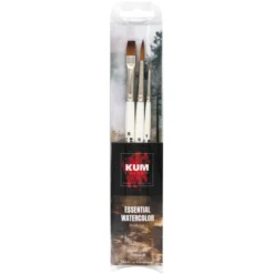 KUM® Memory Point ESSENTIAL AQUARELL Pinselset, 3-teilig