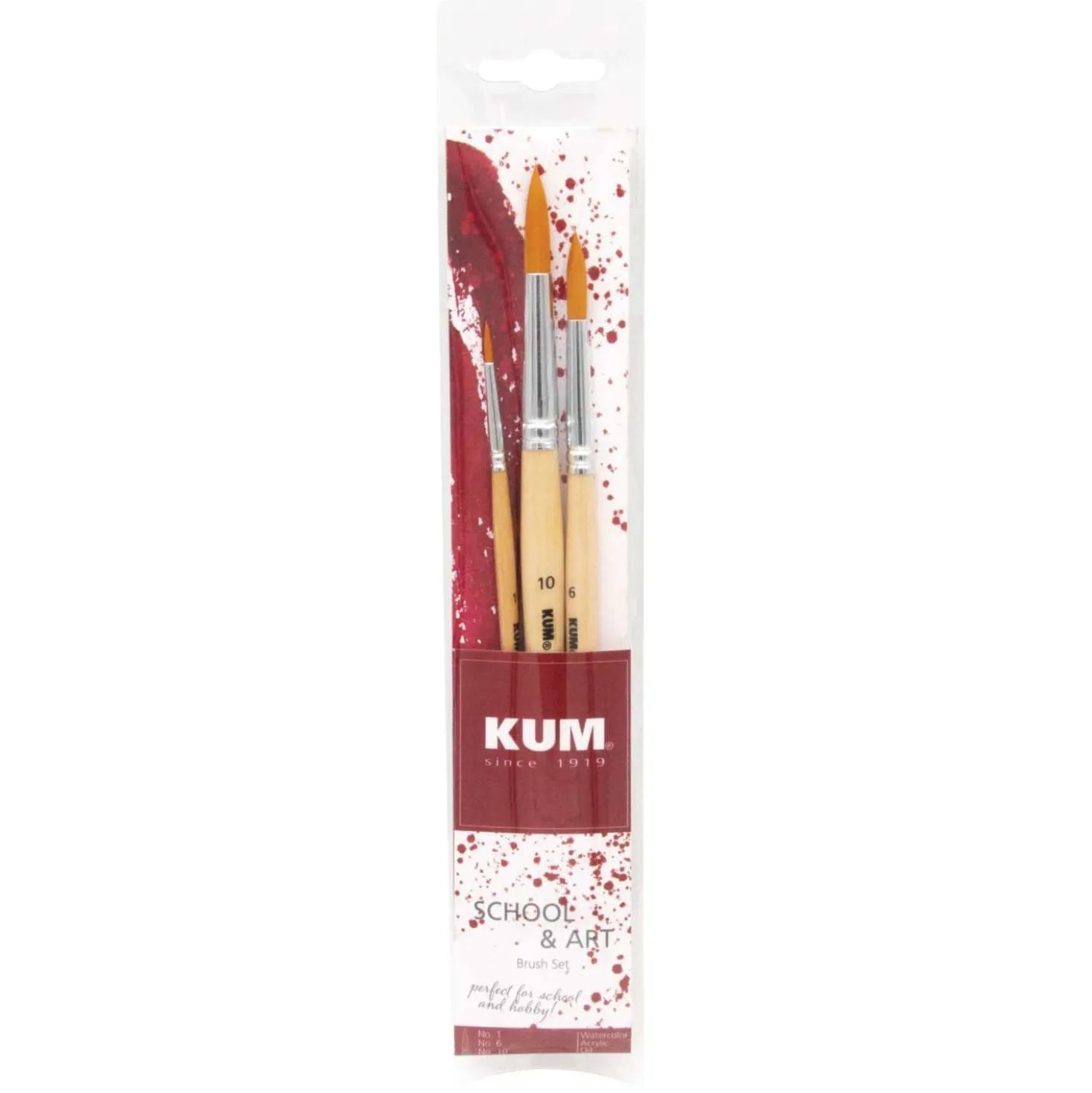 KUM® School & Art Pinsel Rundpinsel-Set