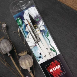 KUM® x Handgemalt FLORAL CLASSICS Aquarellpinsel-Set, 3-teilig