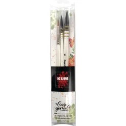 KUM® x loosegemalt, Aquarellpinsel-Set, 3-teilig