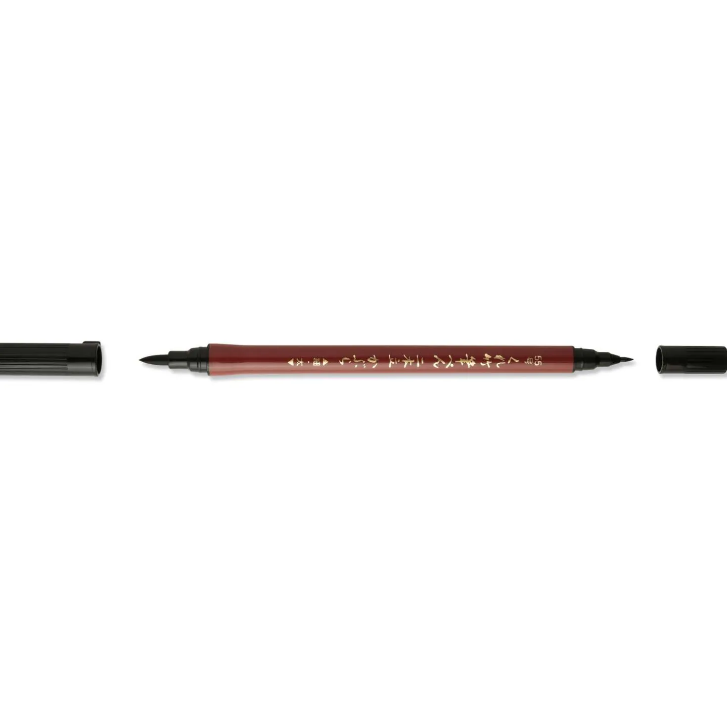 Kuretake "NIHON-DATE KABURA" N°55, Fude Pen Fasermaler, Schwarz
