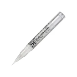 Kuretake ZIG® Cartoonist Brush Pen in Weiß, Ultra Fein