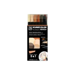 Kuretake ZIG® Cartoonist™ KURECOLOR Fine & Brush for MANGA Sets