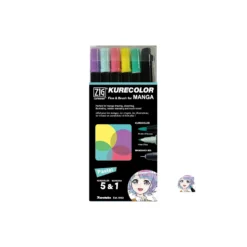 Kuretake ZIG® Cartoonist™ KURECOLOR Fine & Brush for MANGA Sets