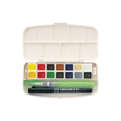 Kuretake ZIG® Gansai Tambi Aquarellfarben Set mit 14 Farben