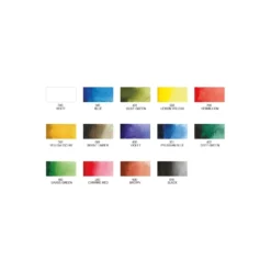 Kuretake ZIG® transparentes Aquarellset, 14 Farben + 2 Stifte
