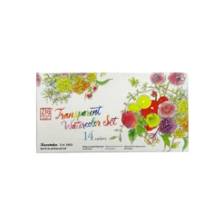 Kuretake ZIG® transparentes Aquarellset, 14 Farben + 2 Stifte