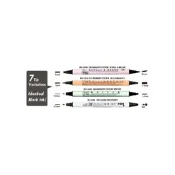 Kuretake ZIG® Twin Black Marker Assortment Set