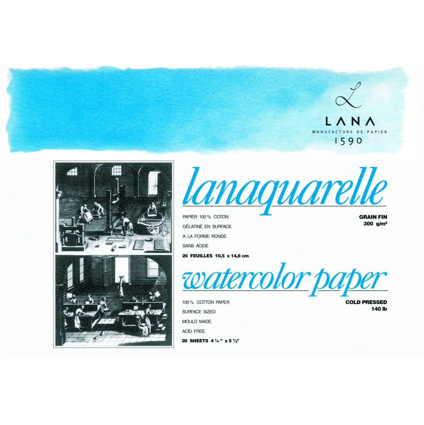 LANA Lanaquarelle Aquarellblock
