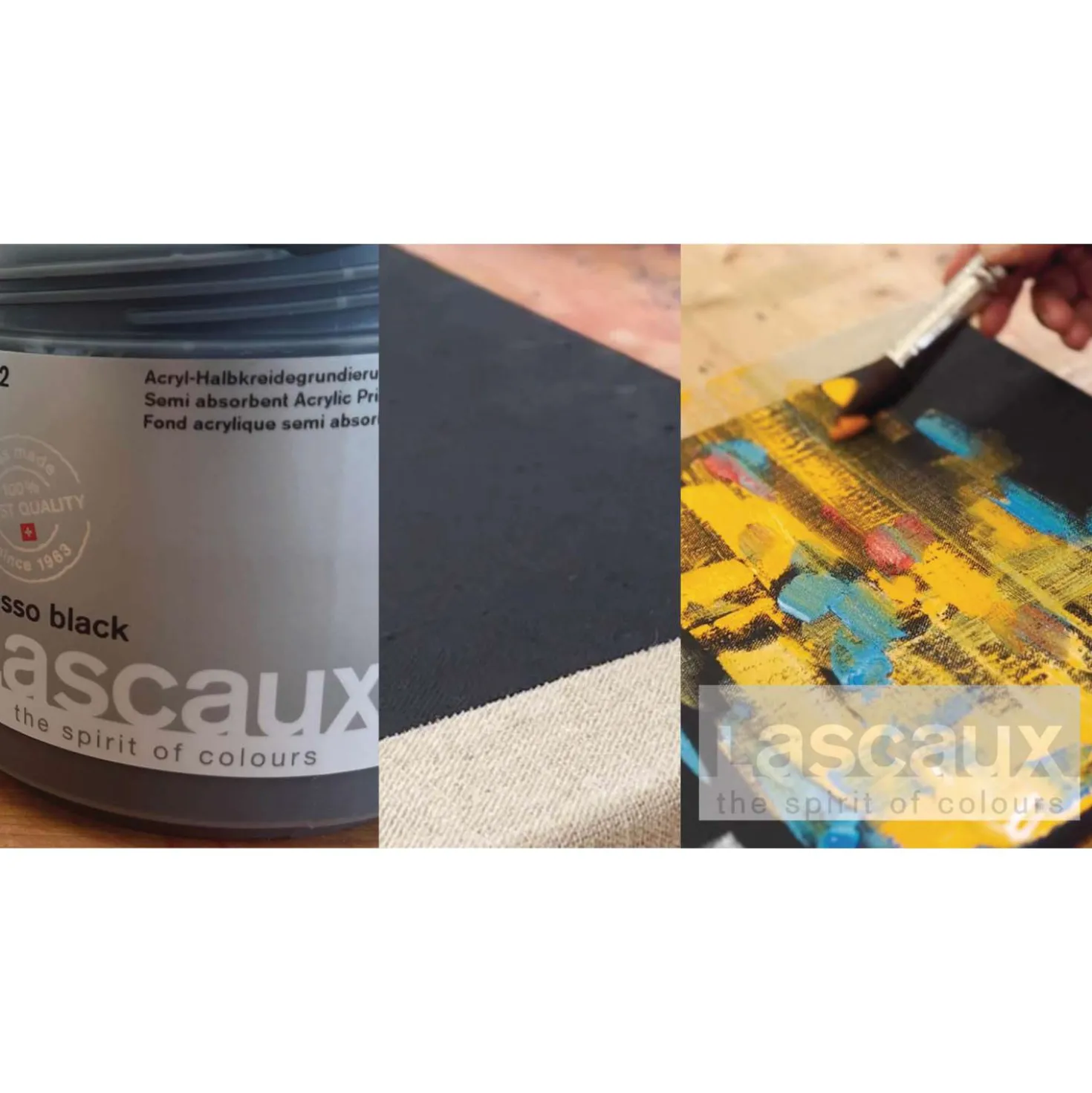 Lascaux Gesso black