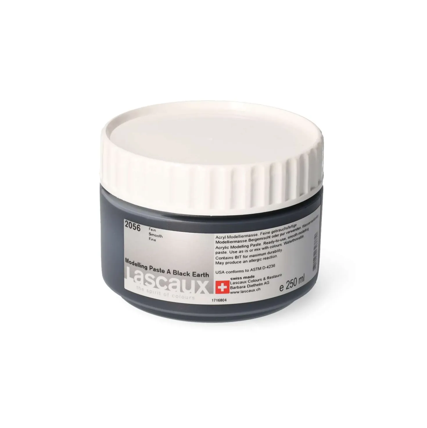 Lascaux Modelling Paste A - Black Earth Modellierpaste