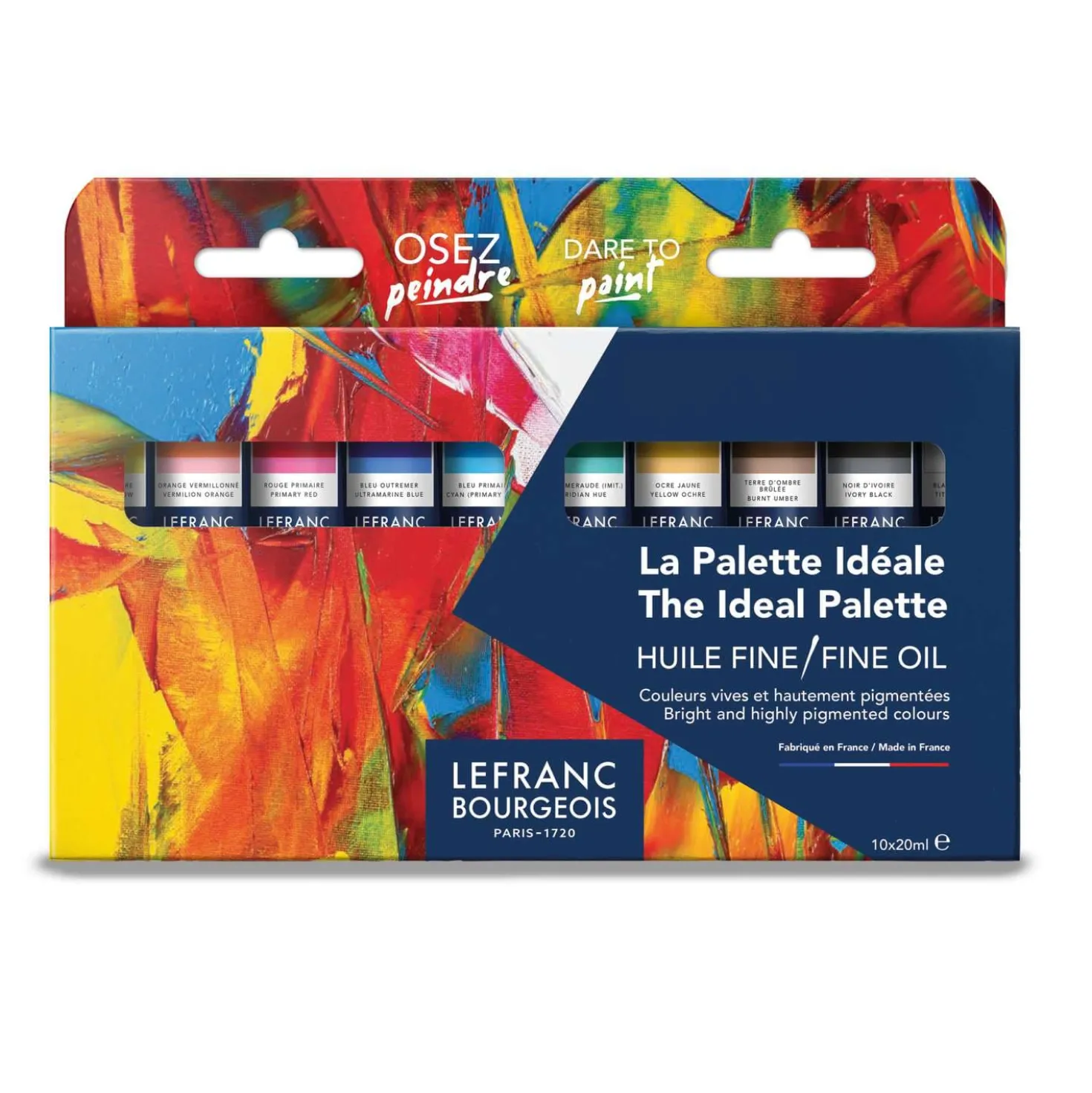 LEFRANC & BOURGEOIS feine Ölfarbe „The Ideal Palette“-Set, 10 x 20 ml