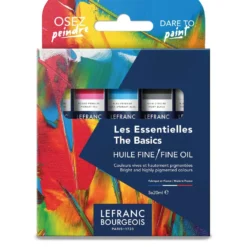 LEFRANC & BOURGEOIS feine Ölfarbe „The Basics“-Set, 5 x 20 ml