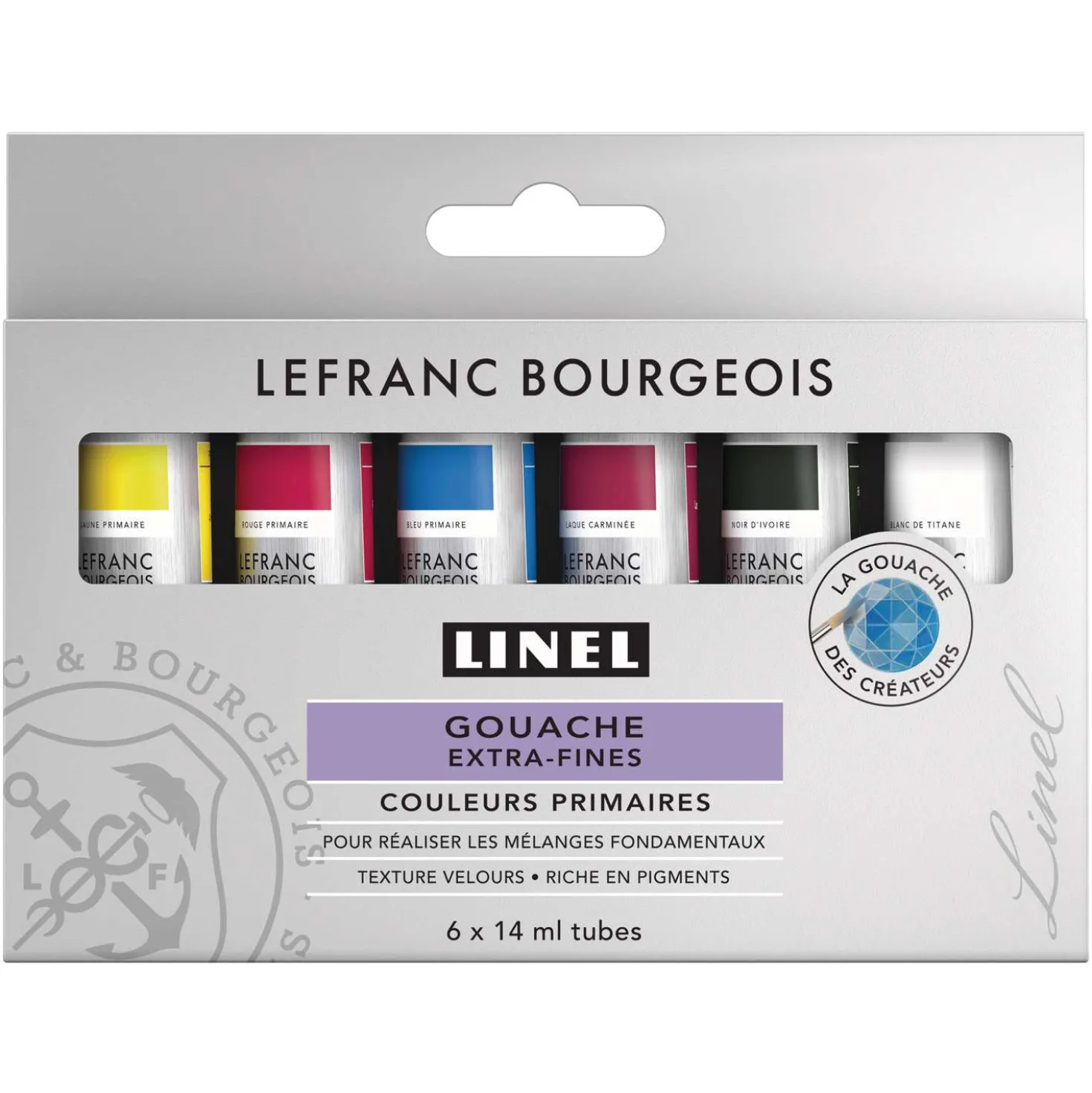LEFRANC & BOURGEOIS LINEL Gouache extra-fine, Primärfarben-Sets