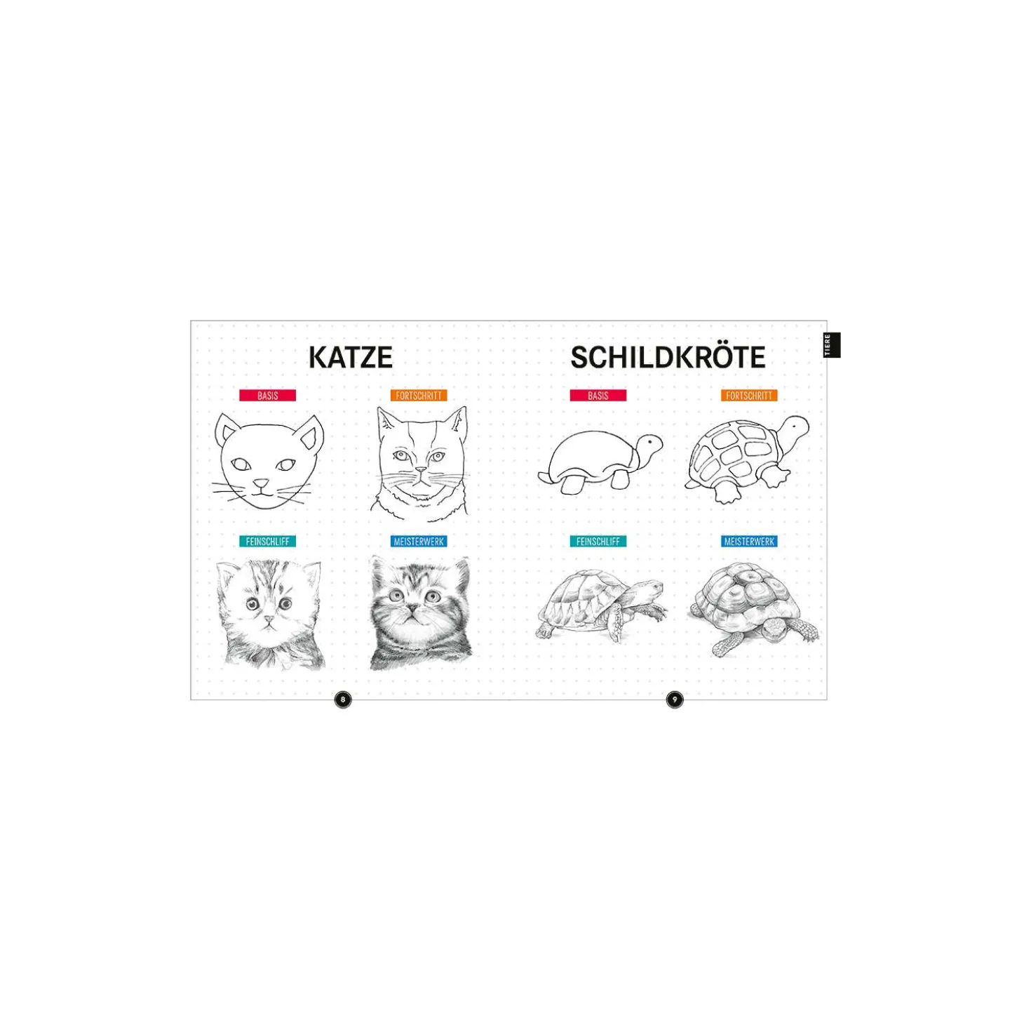 Level up! 1 Motiv - 4 Level zum Zeichnen