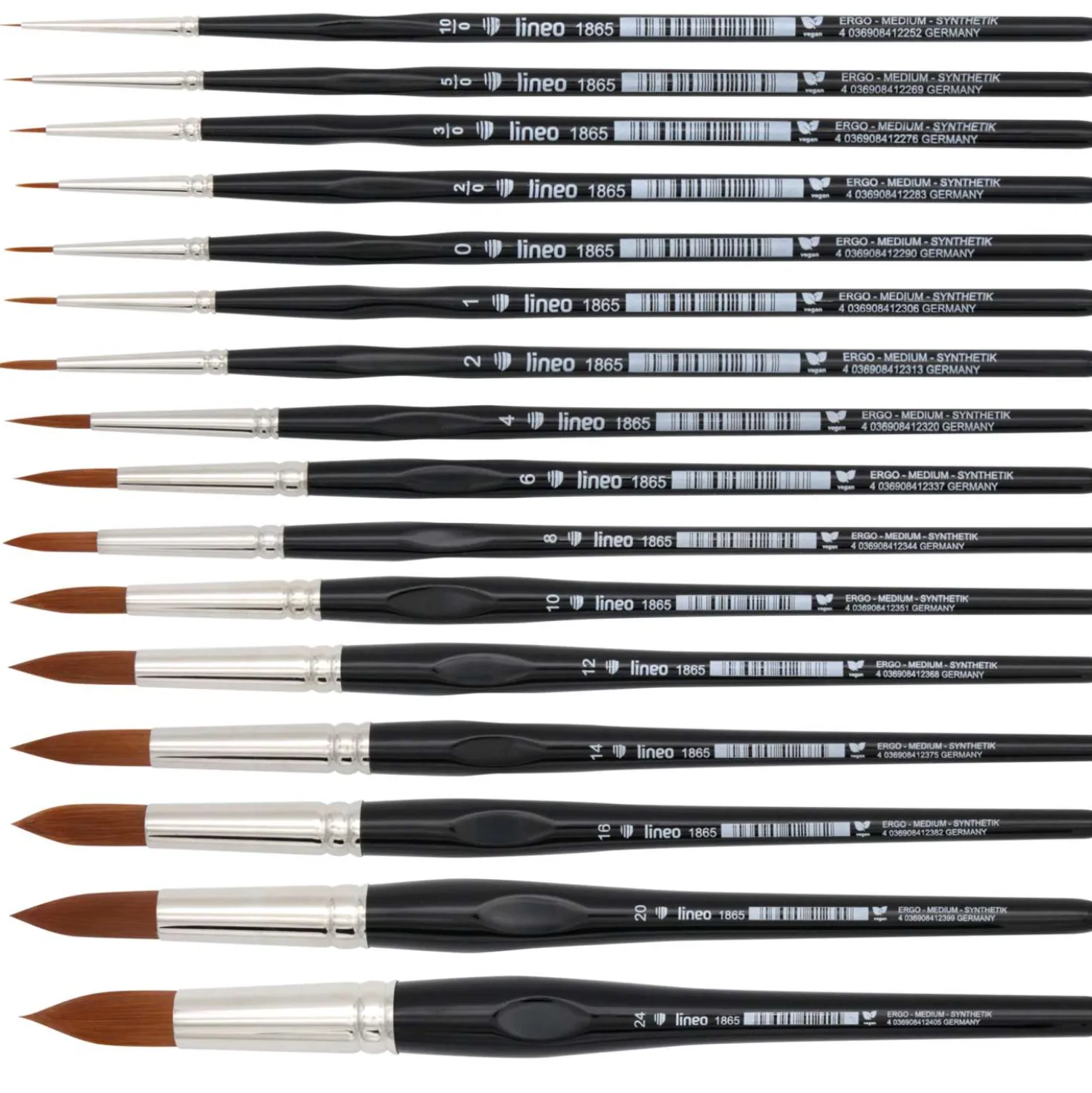lineo ERGO MEDIUM Aquarellpinsel Serie 1865, rund