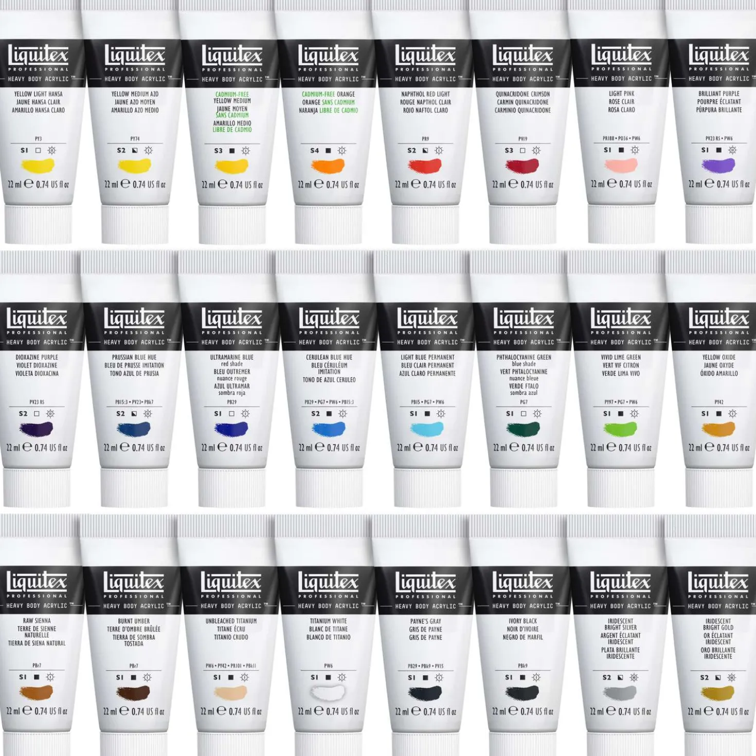 Liquitex® HEAVY BODY „Kernfarben“-Set