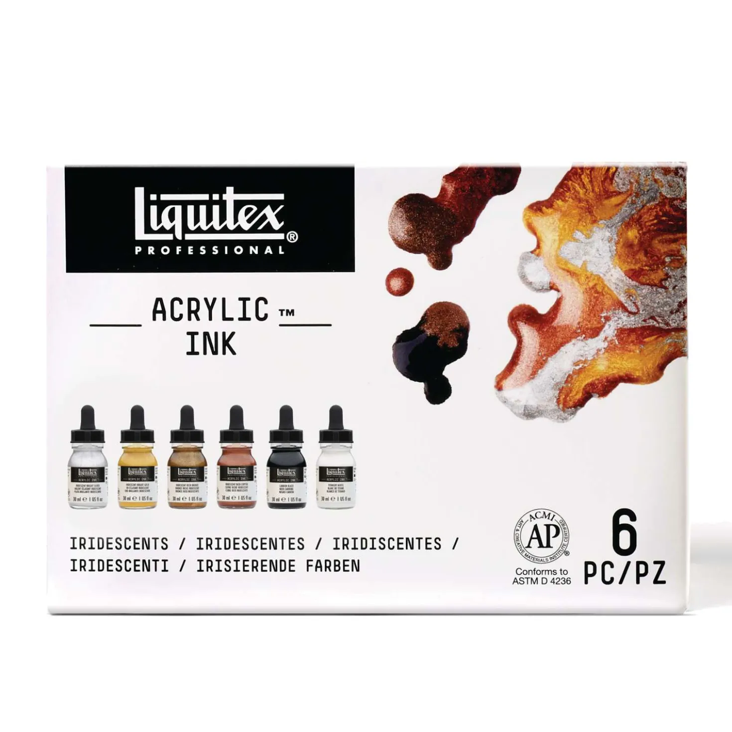 Liquitex® Ink Colour-Sets, 6 x 30 ml