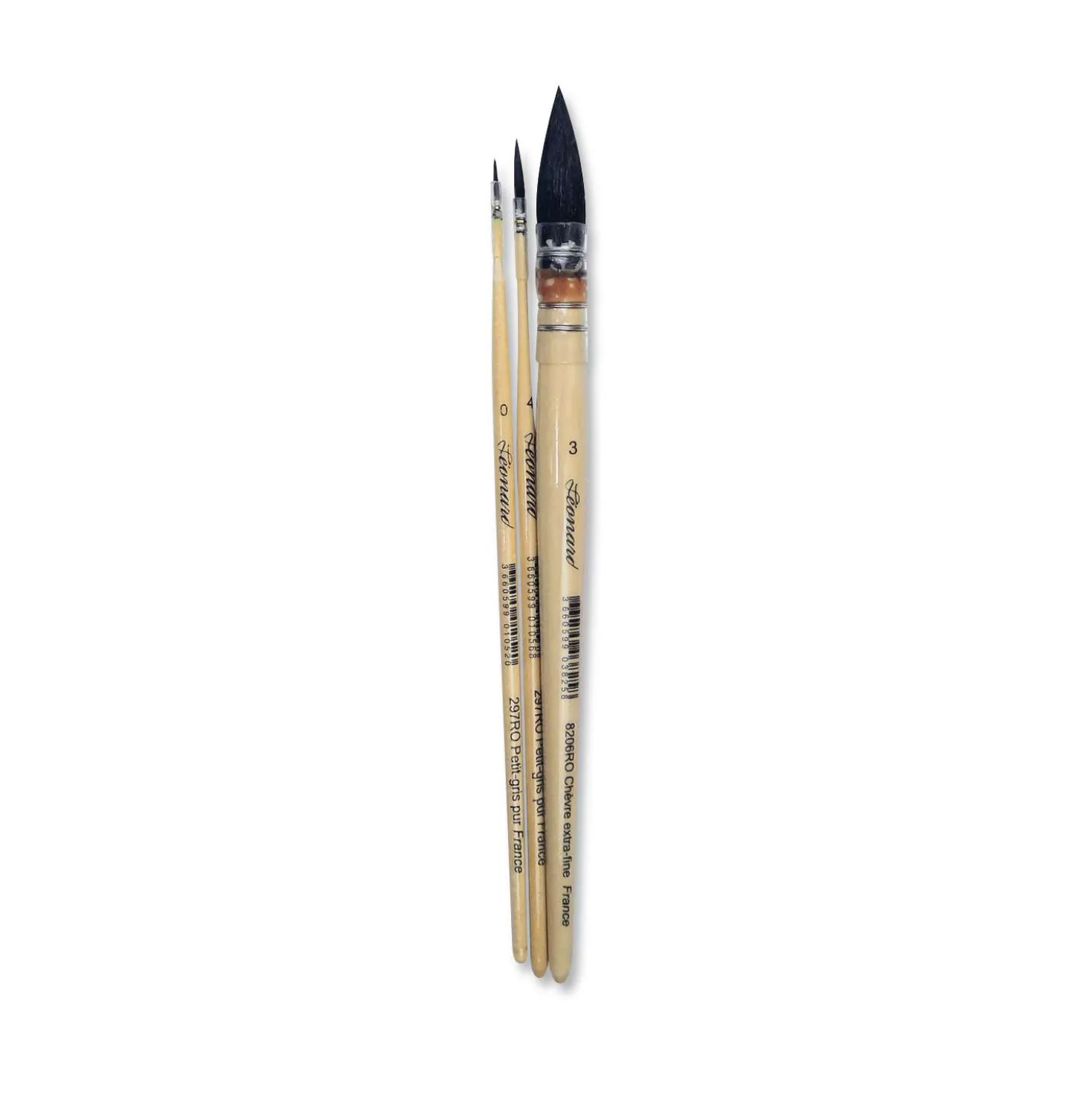 Léonard Französisches Aquarellpinsel-Set, Naturhaar