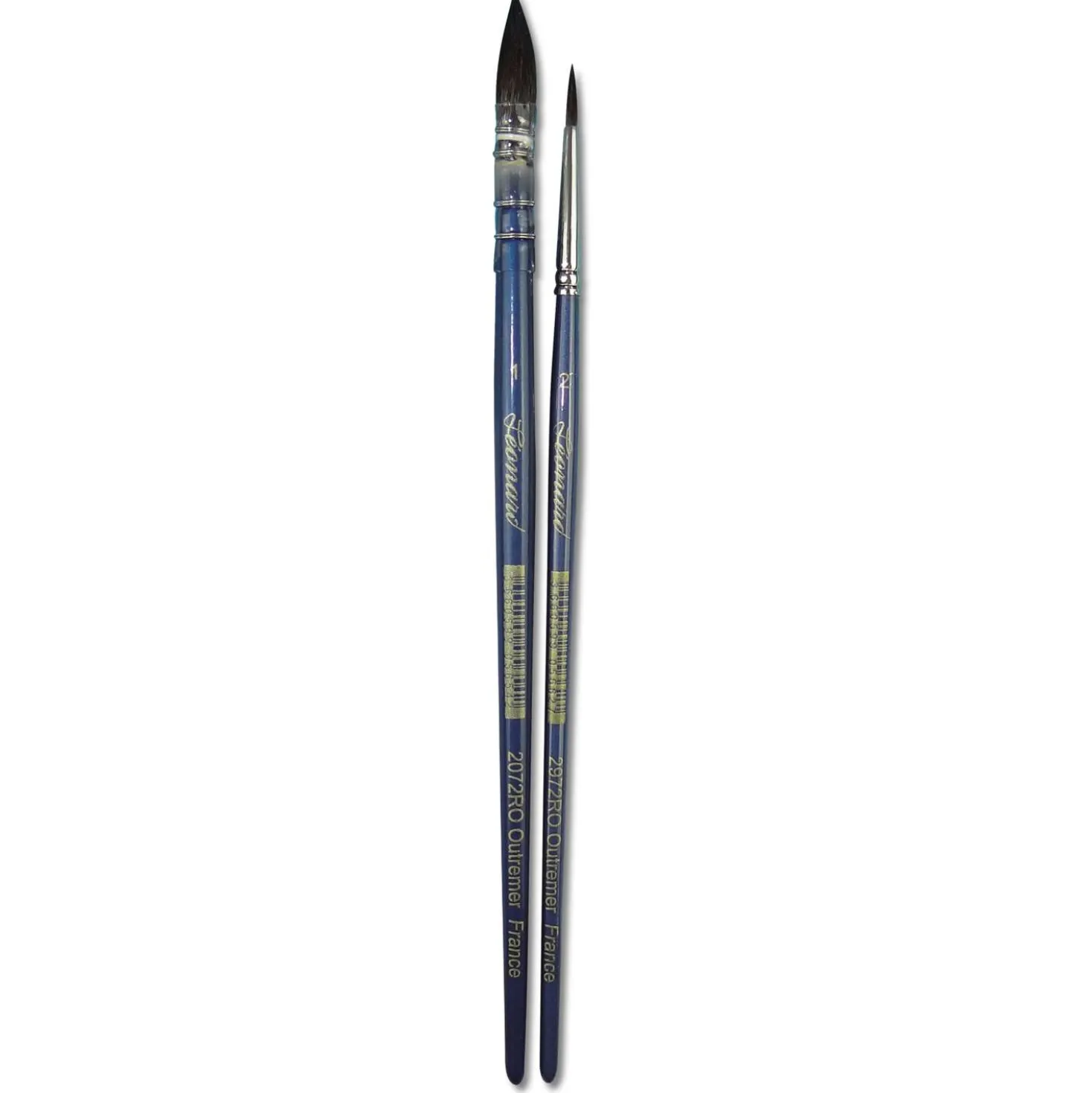 Léonard Outremer 2er- Pinselset, Fehhaar-Imitation