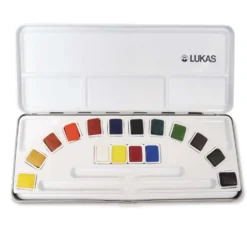 LUKAS Feine STUDIO-Aquarellfarben Metallkasten