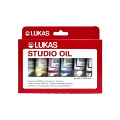 LUKAS STUDIO Feine Künstler-Ölfarbe, 6er-Set