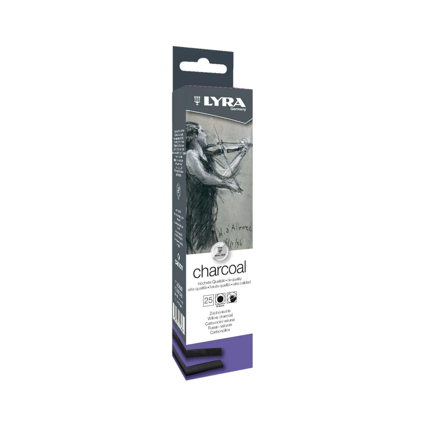 LYRA Charcoal Zeichenkohle 25er Set